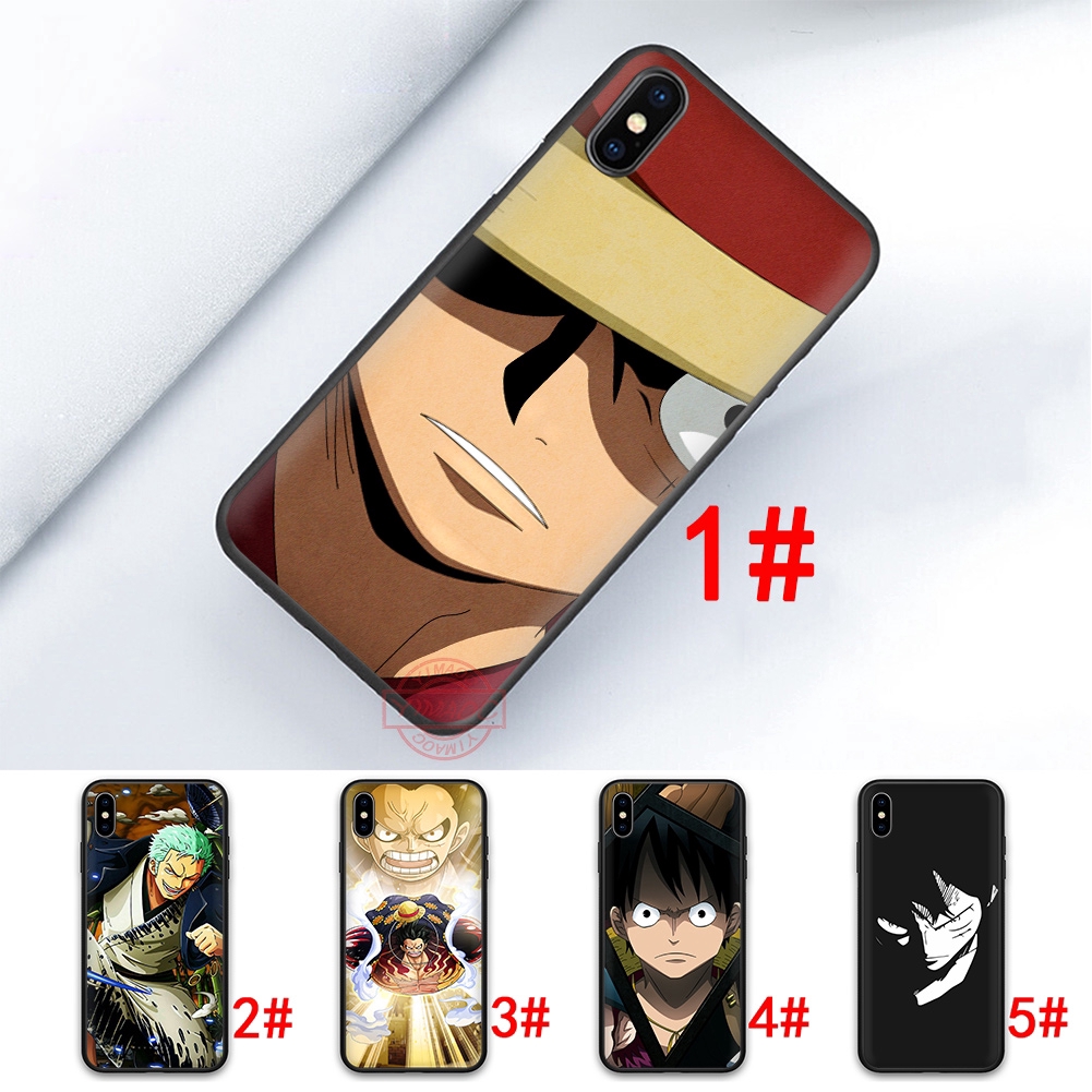 Ốp điện thoại dẻo hình nhân vật One pice Luffy và Zoro cá tính cho iPhone XR X XS Max 8 Plus 7 Plus 6S 6 Plus 5S SE 5
