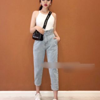 [Rẻ vô địch] Quần baggy lưng thun kèm nịt