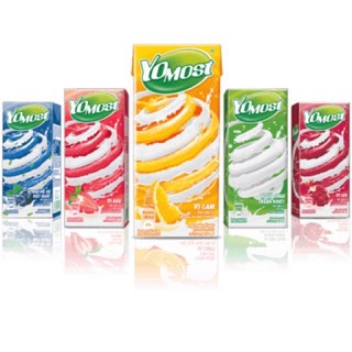 Sữa Chua Uống  Lên Men Tự Nhiên Yomost Vị Trái Cây Thơm Ngon Bổ Dưỡng 170ml