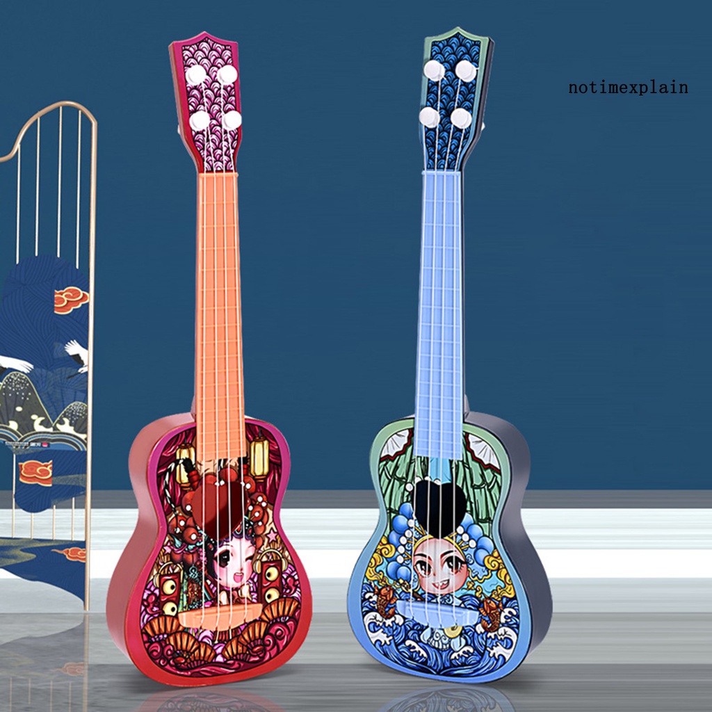 Đàn Ukulele Mini Màu Đỏ Trơn Cho Người Mới Bắt Đầu