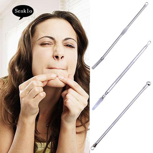 Đồ Chơi Nhân Vật SK SK Độc Đáo Sáng Tạo☀Set 3 Dụng Cụ Nặn Mụn Hai Đầu Tiện Lợi