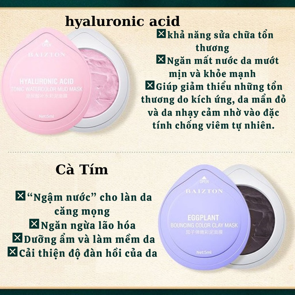 [HOT] 🍆MẶT NẠ BÙN CLAY MASK RAU CỦ KHẮC PHỤC DA KHÔ / SẠM / MỤN / LÃO HÓA🍆