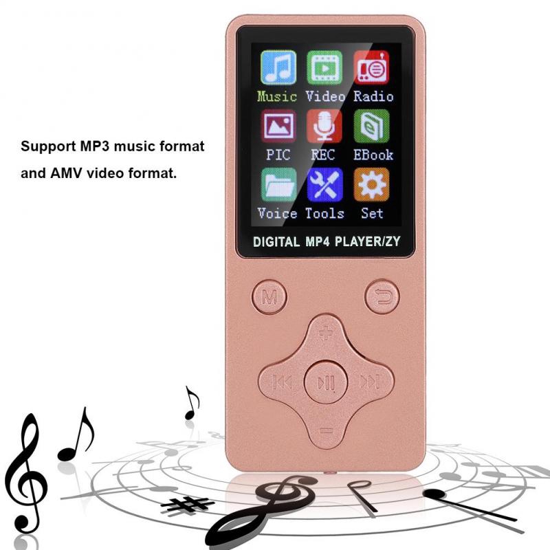 Máy nghe nhạc MP3 / MP4 Bluetooth 1.8" hỗ trợ thẻ nhớ lên 32GB có tai nghe