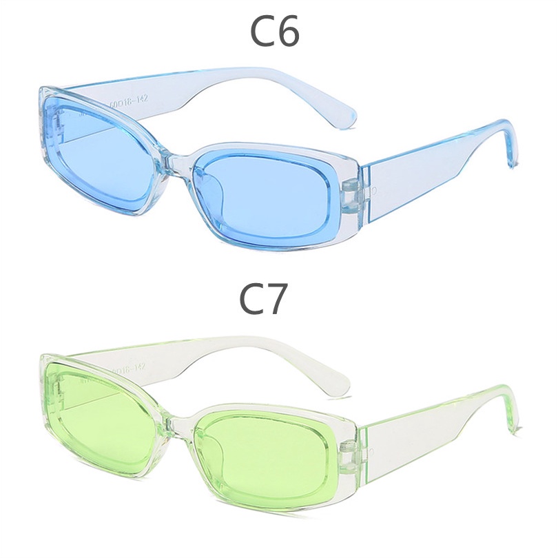 Kính Mát Gọng Vuông Nhiều Màu Sắc Chống Tia Uv400 Thời Trang Unisex