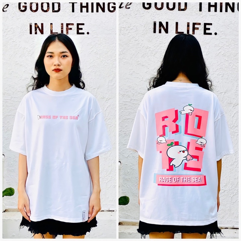 ÁO THUN RAGE OF THE SEA BIGLOGO HỒNG | BigBuy360 - bigbuy360.vn