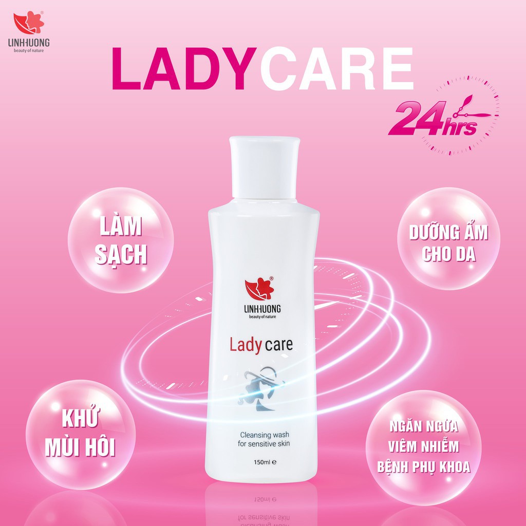 GEL VỆ SINH PHỤ NỮ LADY CARE CHÍNH HÃNG  GEL PHỤ KHOA  AN TOÀN HIỆU QUẢ SE KHÍT LÀM HỒNG VÙNG KÍN 150 ML