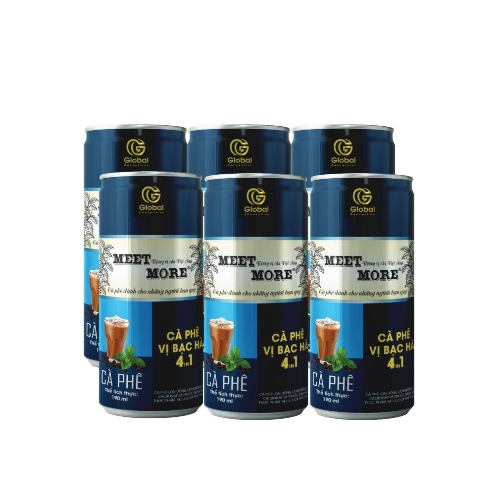[SP Mới - Chính Hãng] Lon Cà Phê Trái Cây Vị Bạc Hà Meet More - 190ml | BigBuy360 - bigbuy360.vn
