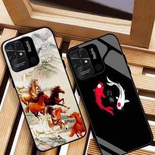 Ốp lưng redmi 10c mặt kính cường lực cao cấp