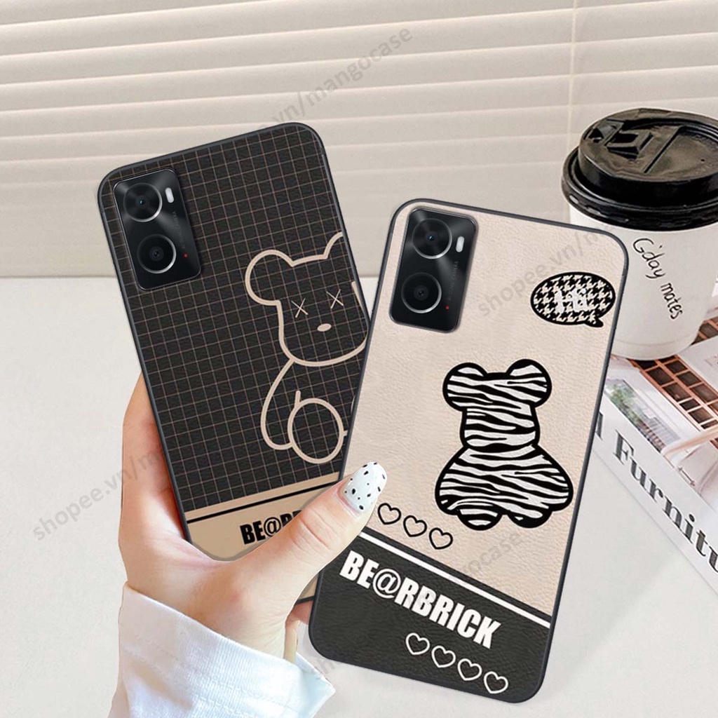 Ốp lưng Oppo A76 in hình happy nice, bé gấu đáng yêu