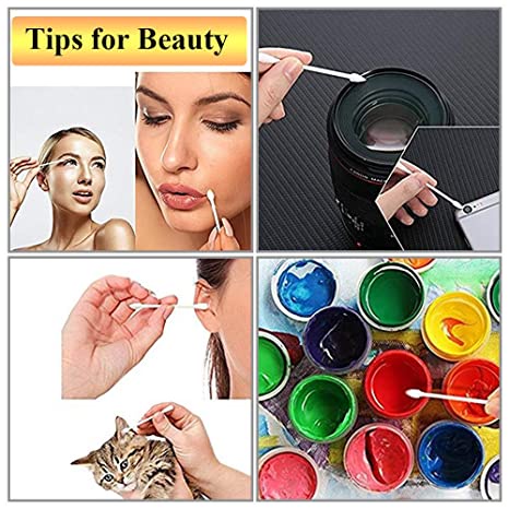 Set 25 Tăm Bông Cotton Mềm Dùng Một Lần Vệ Sinh Tai Nghe /Điện Thoại/Trang Sức