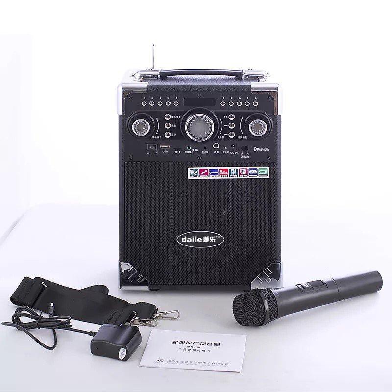 Loa Karaoke Mini Daile S8 - Loa Kéo Karaoke Bluetooth - tặng kèm 2 micro  [ Có Video Xem Trước ]