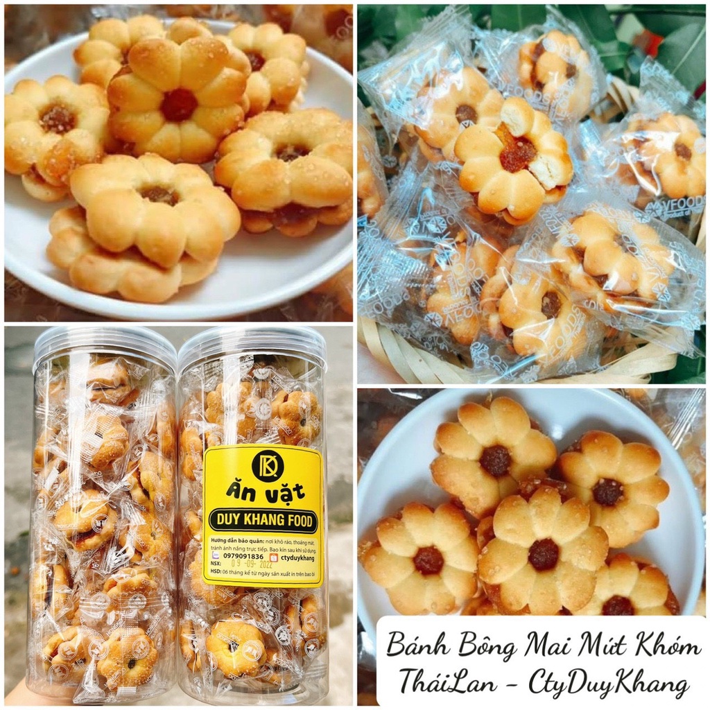 Bánh Bông Mai Nhân Khóm Thailand - lon pet 200gr ►FREESHIP◄ Gia Lai market