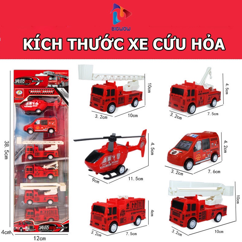 Ô tô đồ chơi trẻ em, bộ xe ô tô quân sự, xe đua, cứu hỏa, vận chuyển siêu đep , Bigwow đồ chơi thông minh