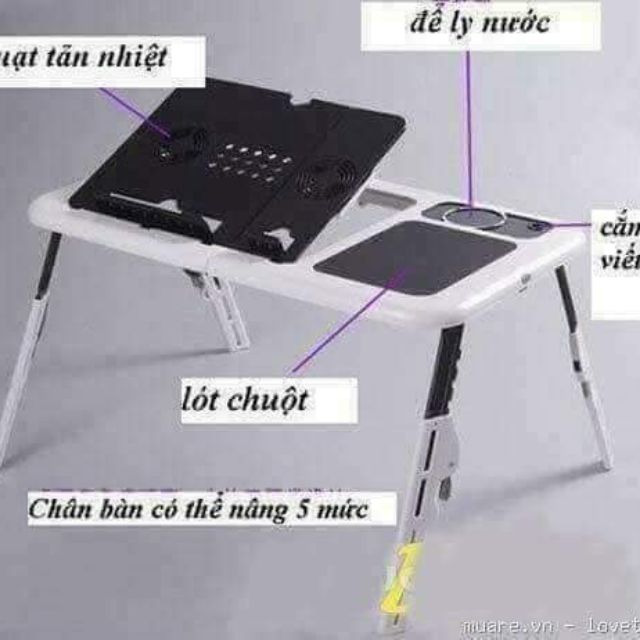 BÀN ĐỂ LAPTOP ĐA CHỨC NĂNG E - TABLE