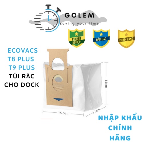 Túi rác cho dock rác ECOVACS DEEBOT Plus | T9 Plus | N8 Plus | N9 Plus