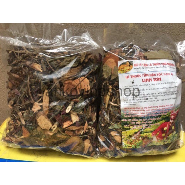Combo 2 kg lá tắm Dao đỏ sapa =2 gói như hình chống hậu sản cho PN sau sinh