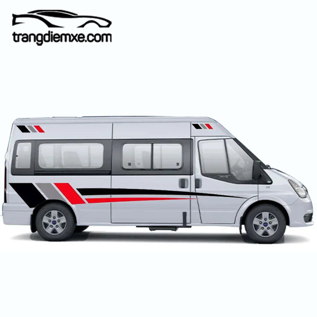 Decal Dán Xe Sọc Dài Phối Màu Tem Dán Xe Siêu Bền Đẹp Trangdiemxe