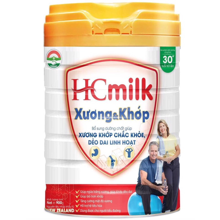 Sữa bột tốt cho xương khớp HCmilk bổ sung Canxi – Glucosamin - giảm nhức mỏi, ngừa bệnh tim mạch và loãng xương