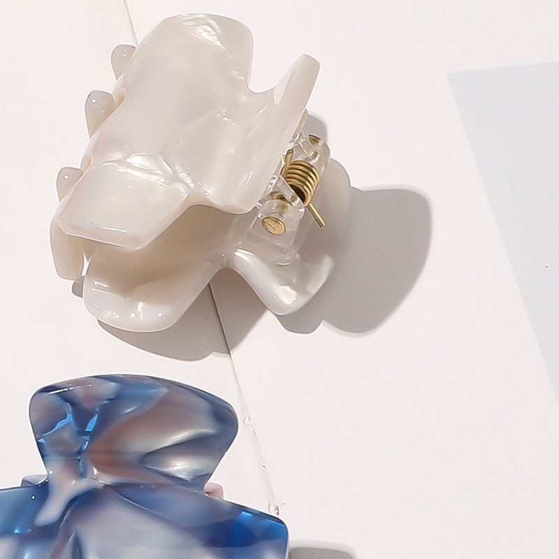 Kẹp tóc càng cua mini bằng acrylic màu trơn thời trang cho nữ