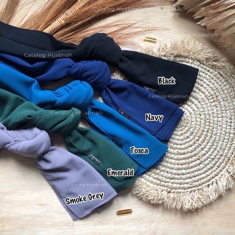 Khăn Trùm Đầu Hijab Pashmina Ceruty Azara Jilbab 180x85