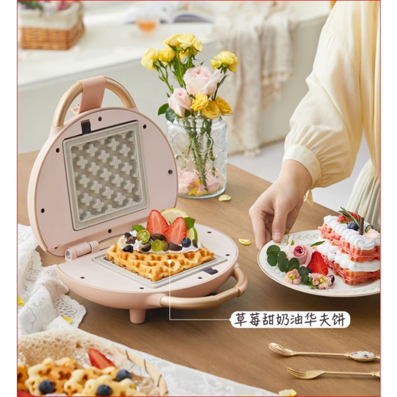 Máy nướng bánh mỳ sanwich, máy nướng bánh chính hãng bear gồm 3 cặp khay model SMZ-C06V1