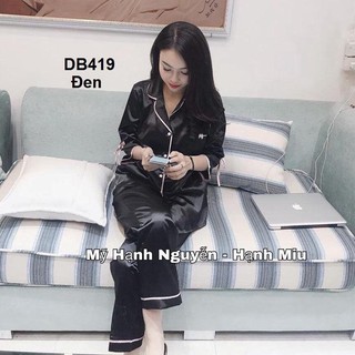 Đồ Bộ Nữ Chất Phi Bóng Tay Lỡ Quần Dài Cực Xinh
