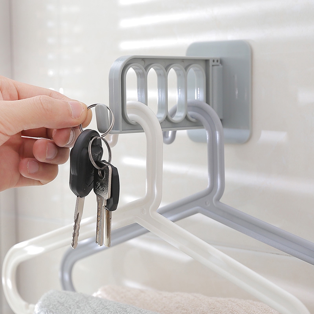 Móc nhựa treo quần áo gấp gọn tiện lợi