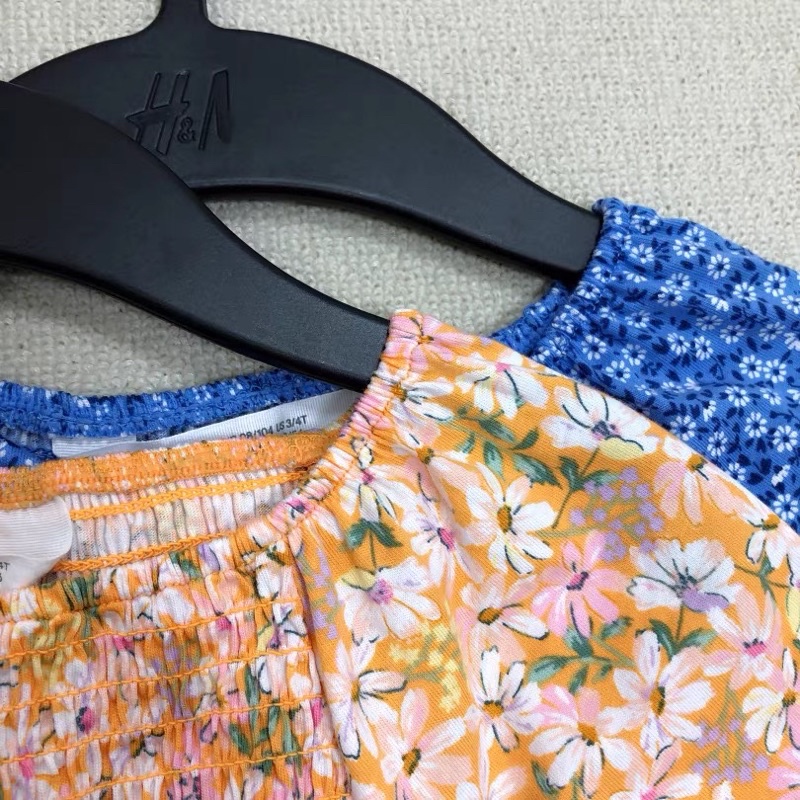 Váy bé gái HM 1-12 tuổi 🌈 Váy hoa jum thân cotton xuất dư 0522