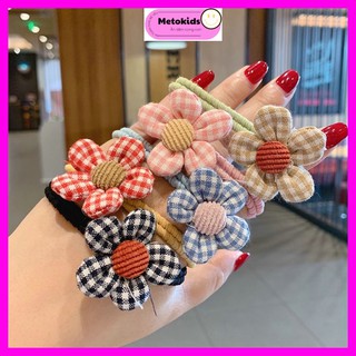 Dây buộc tóc hình hoa phong cách Hàn Quốc dễ thương