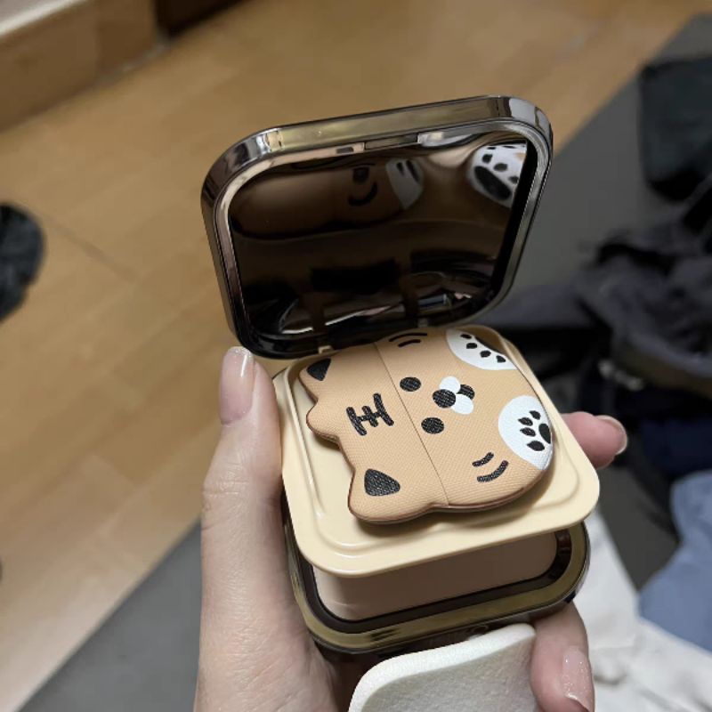 Set bông mút phấn hình hổ kem nền cushion