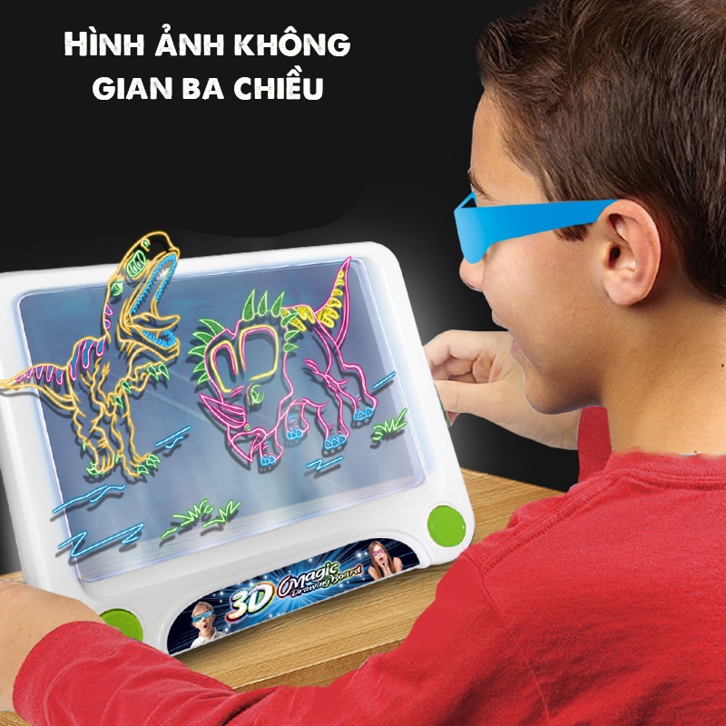 Bảng vẽ ma thuật ánh sáng 3D, màn hình vẽ tranh graffiti ba chiều