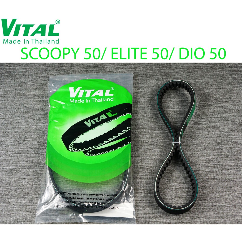 Dây curoa SCOOPY 50, ELITE 50, DIO 50 - Day curoa VITAL hàng Thailand