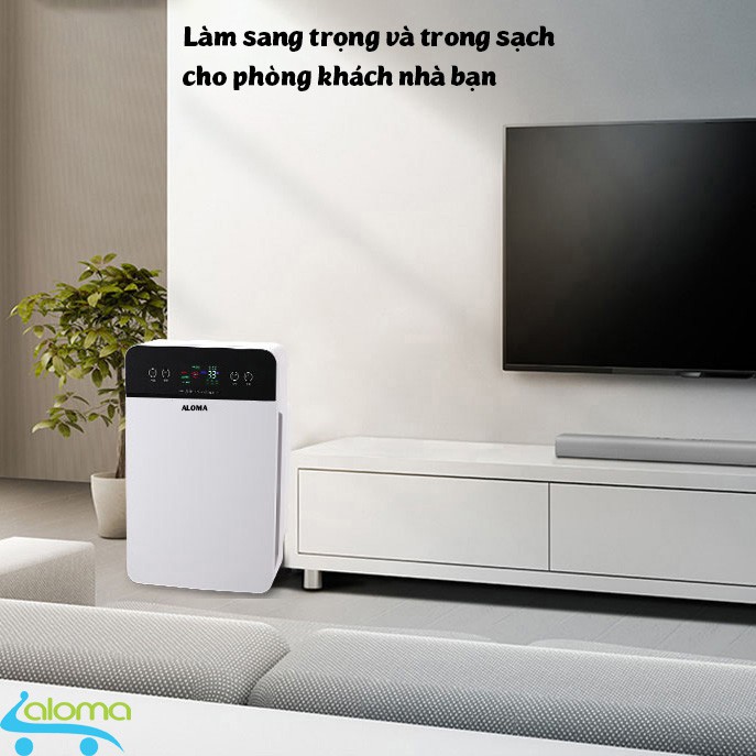 Máy lọc không khí siêu âm Aloma Air Purifier lọc bụi siêu vi Pm 2.5