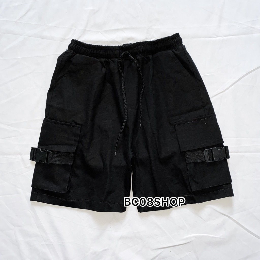 Quần Short Ngố Unisex chất vải kaki 2 màu Đen Be BC079 | BigBuy360 - bigbuy360.vn