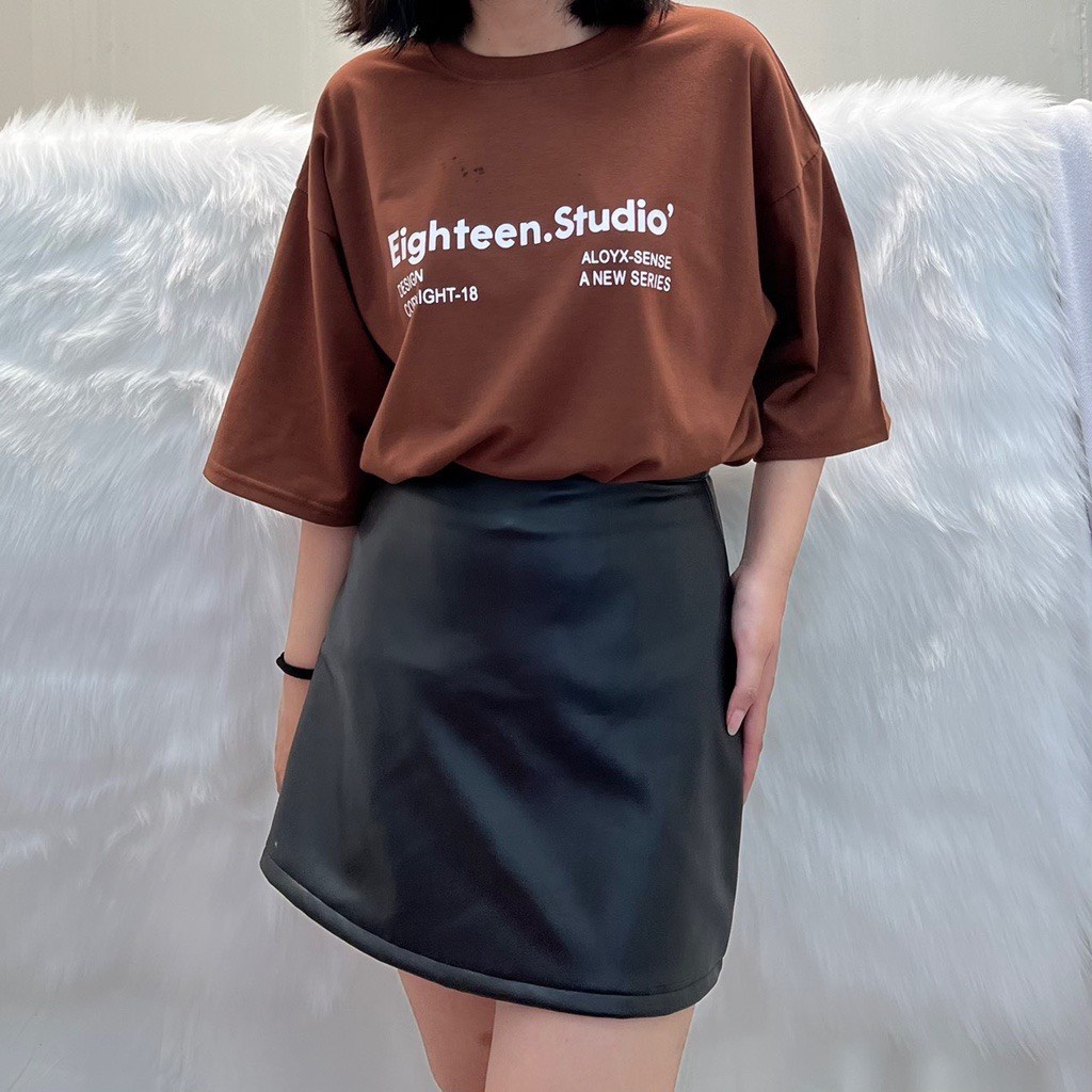 Áo Thun Xanh Lá EIGHTEEN Nam Nữ Ulzzang Unisex