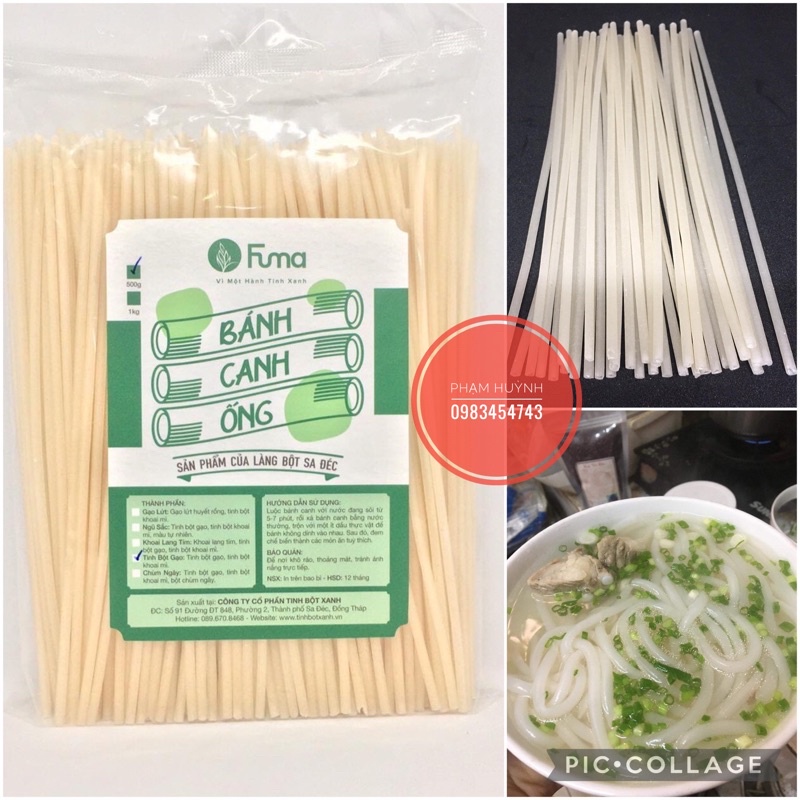 Bánh canh ống tinh bột gạo FUMA 500gr đặc sản Sa Đéc