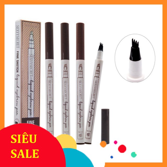 (Rẻ Vô Địch) Chì kẻ mày 4 đầu ko thấm nước - 4980 (Cao Cấp)