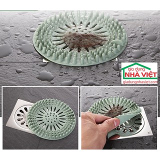 Bộ 2 miếng lót cao su chắn rác chậu rửa
