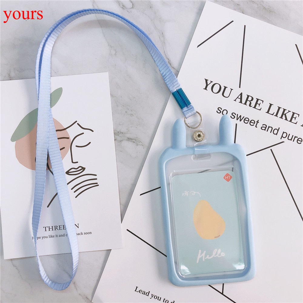Bao đựng thẻ ID kèm dây đeo kiểu dáng hoạt hình dễ thương cho bé