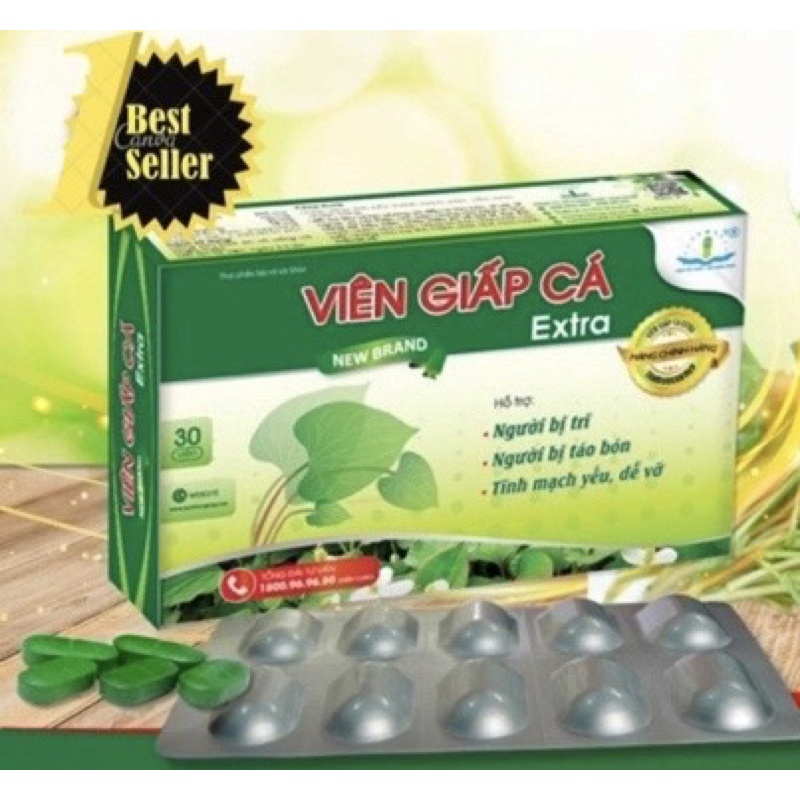 Viên giấp Cá - Hỗ trợ làm giảm chảy máu, sa búi trĩ