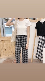 Quần vải caro