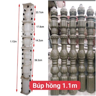 Khuôn hàng rào búp hồng