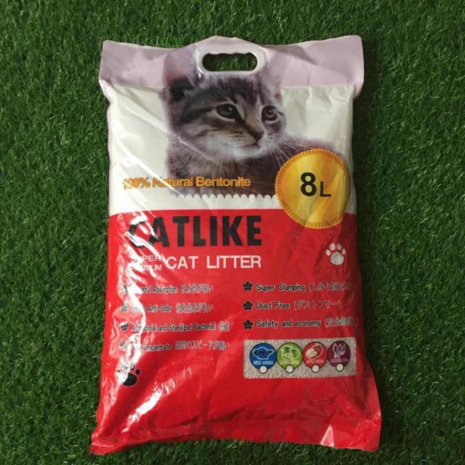 [ Siêu khử mùi ] Catlike cát cho mèo đi vệ sinh - cát litter bao 8L