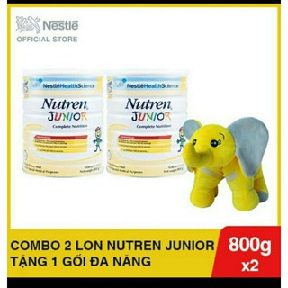 Combo 2 lon sữa Nutren Junior 800g tặng kèm quà