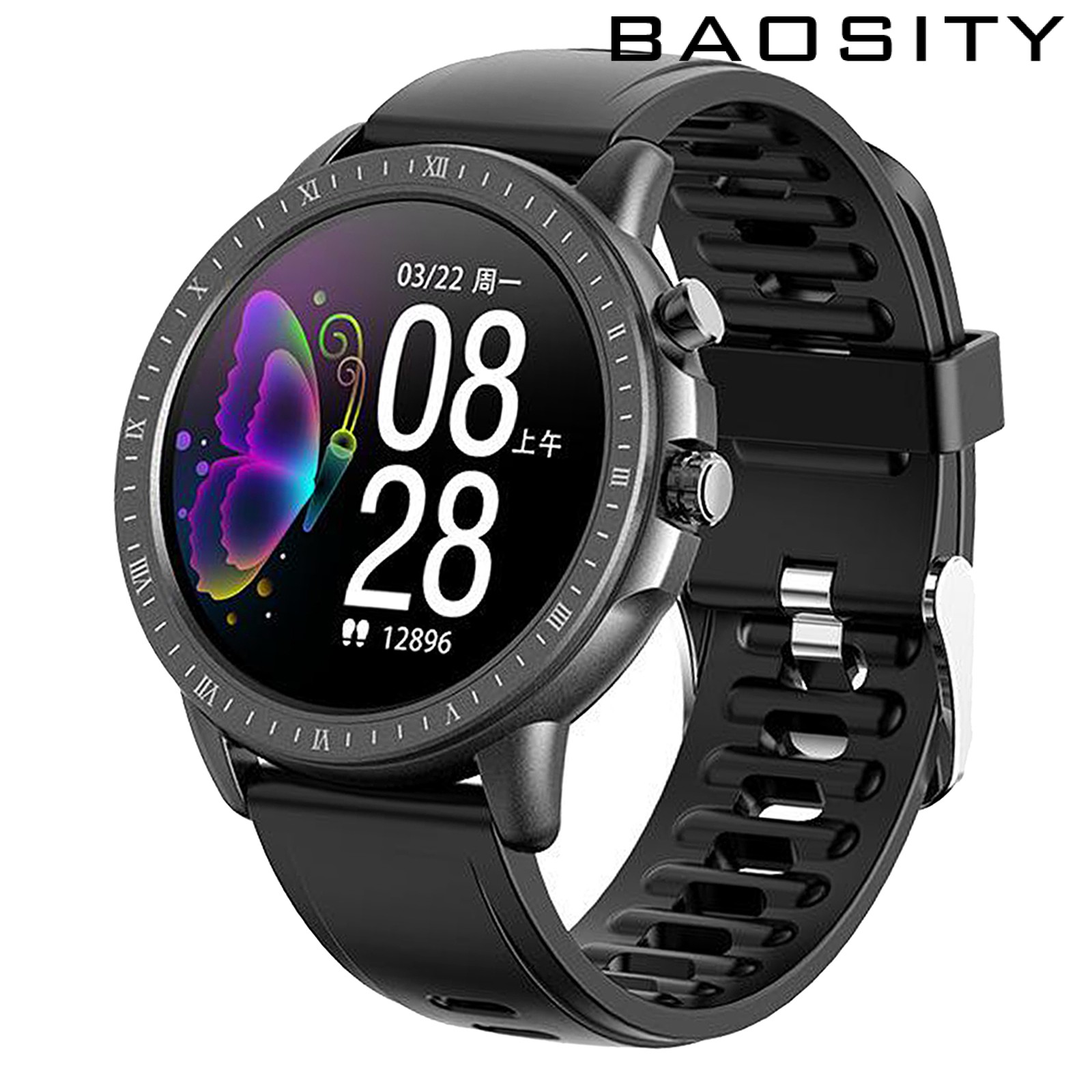 Bộ Đồng Hồ Thông Minh S02 Chống Nước Ip67 Giám Sát Nhịp Tim &amp; Huyết Áp