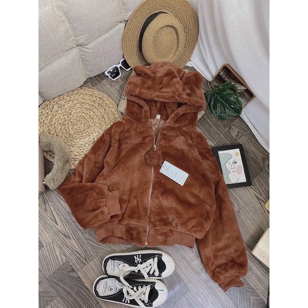 Áo lông có mũ siêu xinh