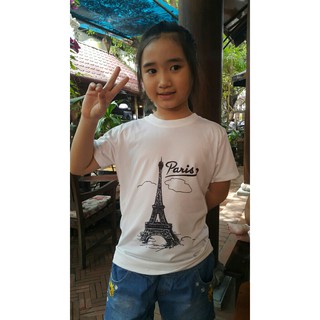 Áo thun cotton tháp Paris