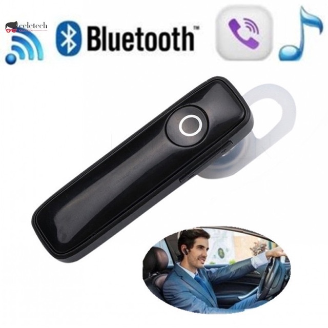 Tai nghe Bluetooth M1654 nghe nhạc có micro đàm thoại (đen bóng - trắng bóng)