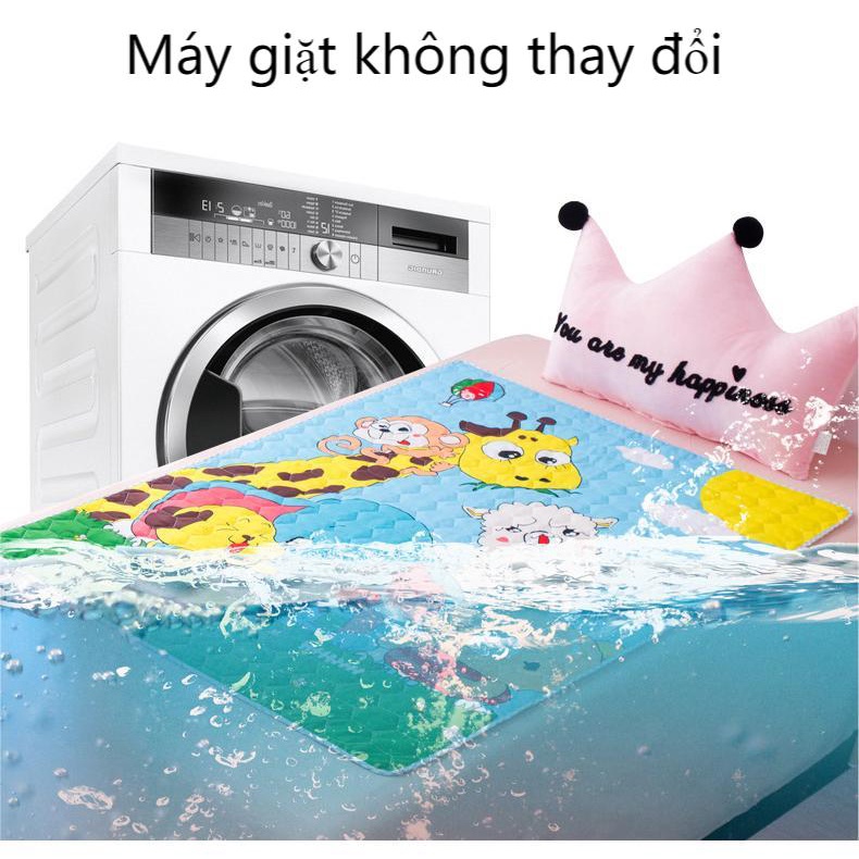 Thảm Lót Thay Tã Chống Thấm Nước Thoáng Khí Thoải Mái Có Thể Tái Sử Dụng Cho Bé