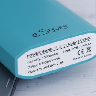 Combo 2 pin sạc dự phòng Esaver Y325s 10.000 MAh ( hàng trưng bày 99%) chưa qua sử dụng , bảo hành 6 tháng